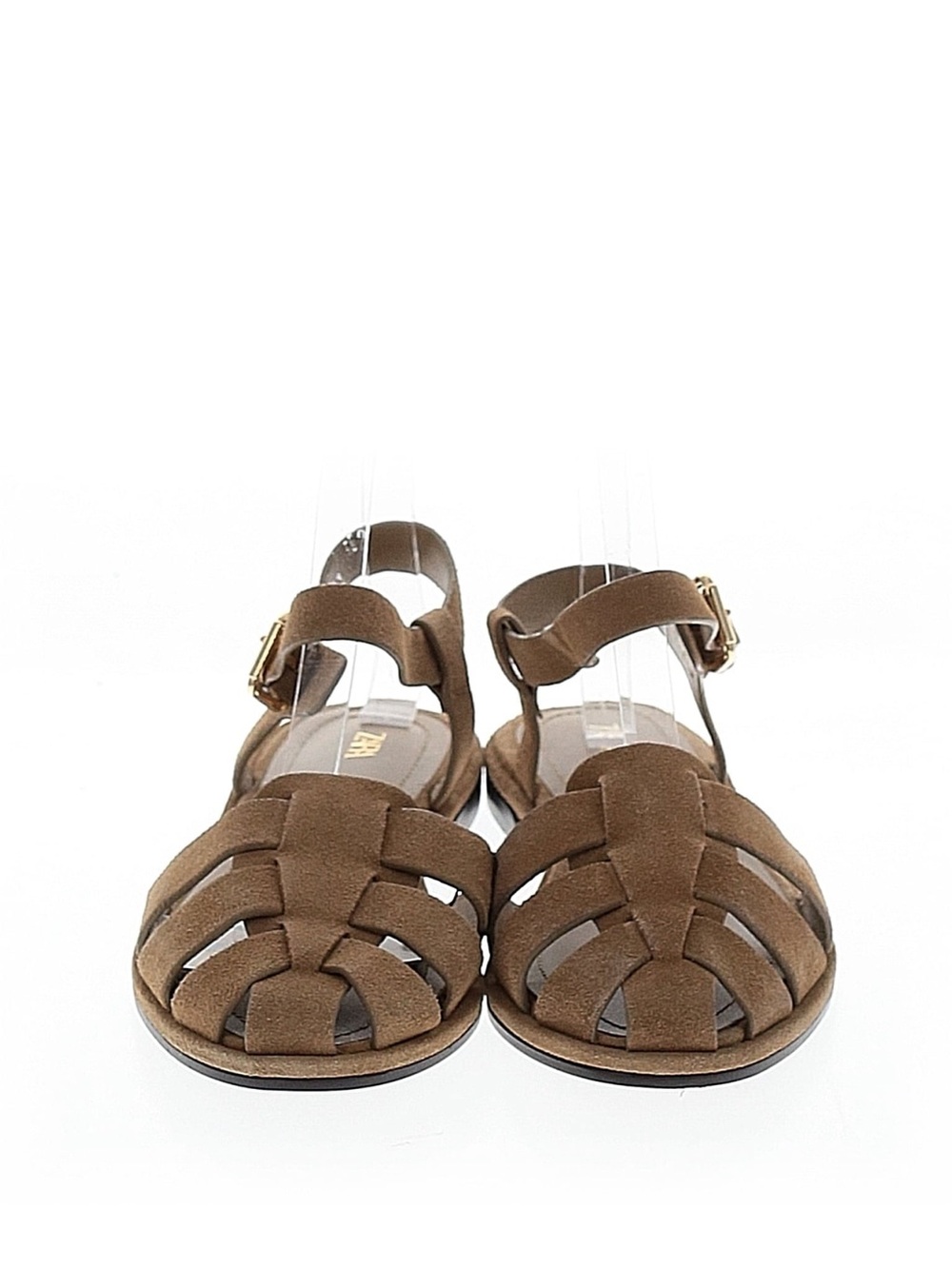 Zara Brown Fisherman Suede Sandals